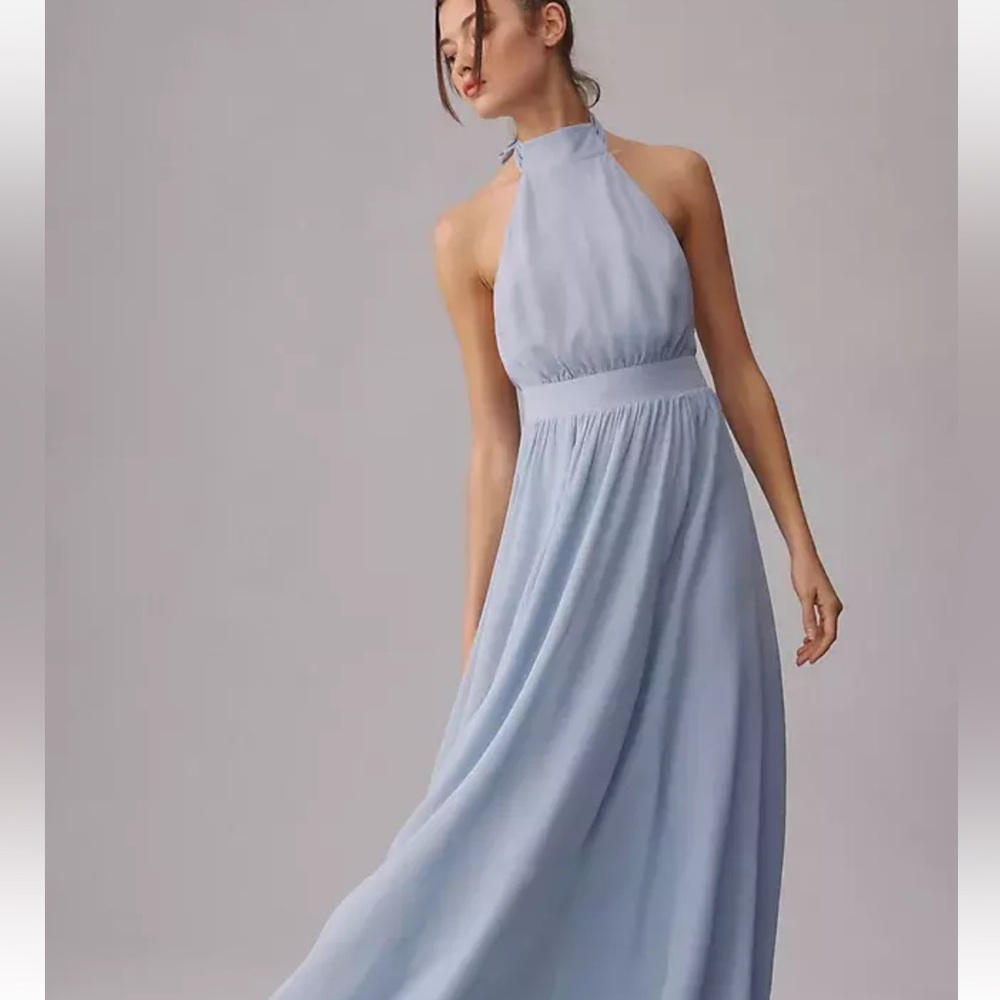 NWT REFORMATION Andee Dress Mineral Blue Bridesmaid Wedding size 4